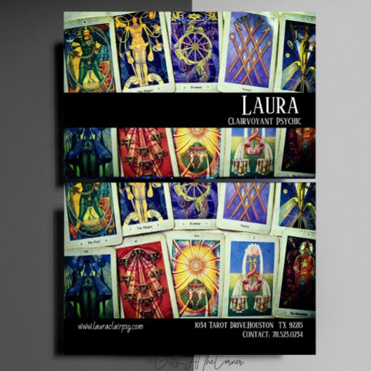 Clairvoyant Psychic Green Visitenkarte