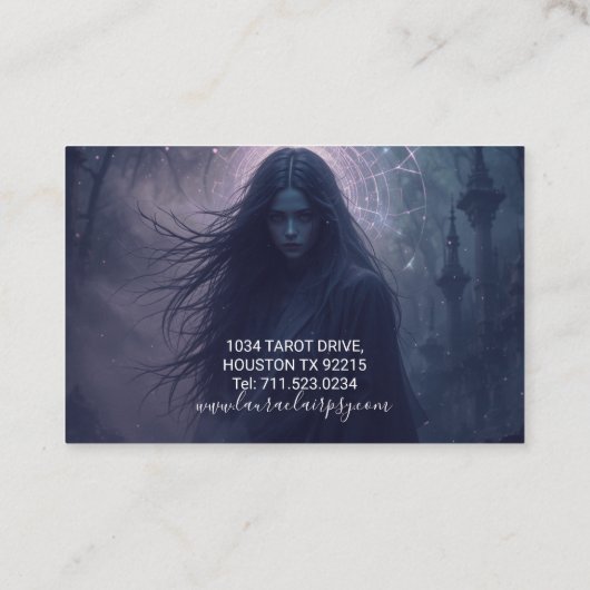 Clairvoyant Psychic Medium Visitenkarte (Rückseite)