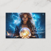 Clairvoyant Psychische Kristallkugel Universum Visitenkarte (Vorderseite)