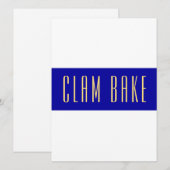 CLAM BAKE Modern Summer White Royal Blue Streifen (Vorne/Hinten)