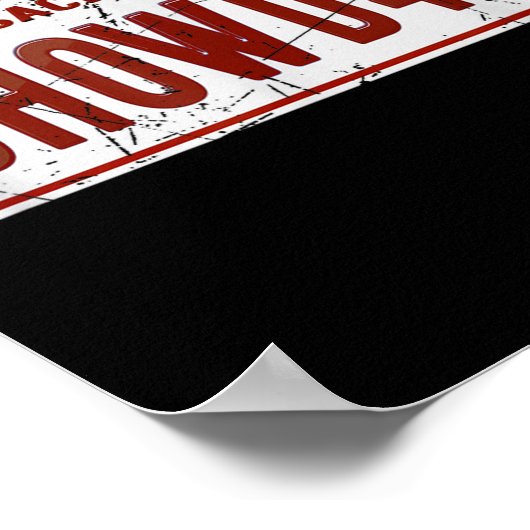 Clam Chowder Boston Accent Chowdah Funny  Poster (Ecke)