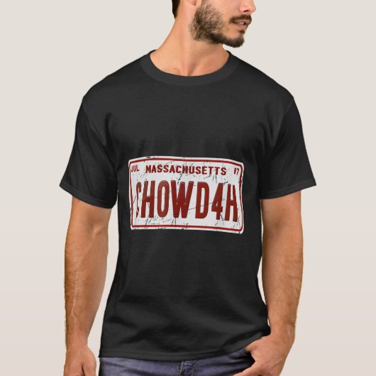 Clam Chowder Boston Accent Chowdah Funny  T-Shirt (Vorderseite)