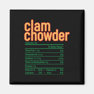 Clam Chowder Nährwertangaben Lustige Danksagung Ch Magnet