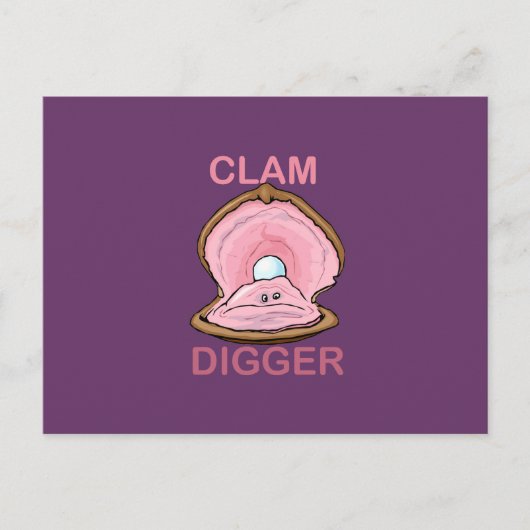 CLAM DIGGER POSTKARTE (Vorderseite)