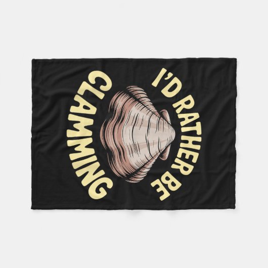 Clam Digging Kostümkunst für Männer Frauen Mädchen Fleecedecke (Vorderseite (Horizontal))