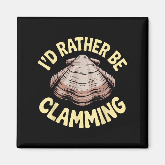 Clam Digging Kostümkunst für Männer Frauen Mädchen Magnet (Vorne)