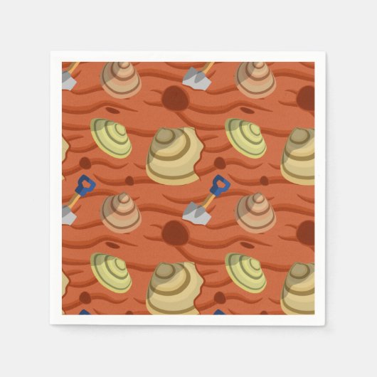Clam Digging Serviette (Vorderseite)
