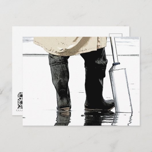 Clam Diging Postcard Postkarte (Vorne/Hinten)