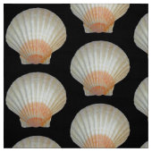 Clam Muschel Pattern - Schwarz Stoff (Muster)