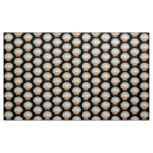 Clam Muschel Pattern - Schwarz Stoff (Yard (91,4 cm))