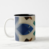 Clam Muschel pink Blue Kaffeetasse Tasse (Links)