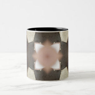 Clam Muschel Rosa Braun heißes Kakaogetränk Zweifarbige Tasse