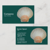 Clam Muschel Visitenkarte (Vorne/Hinten)