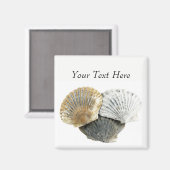 Clam Muscheln Personalisierte Magnete Magnet (Vorderseite/Rückseite)