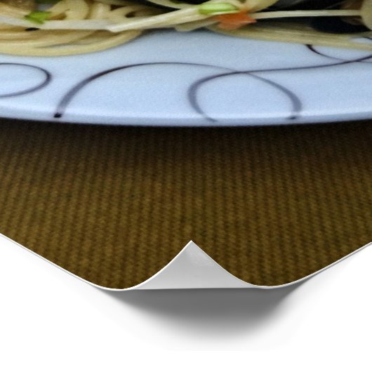 Clam Pasta Kitchen Poster (Ecke)