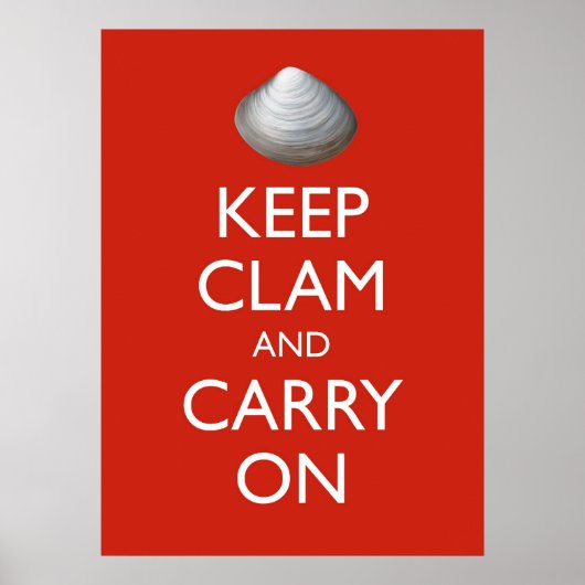 CLAM-Plakat behalten Poster (Vorne)