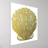 Clam Seashell Foil Prints Foliendrucke (Ablage )