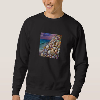 Clam Seashell Muschel Collector Beach Coastal Sweatshirt