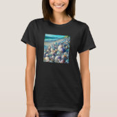 Clam Seashell Shell Collector Beach Ocean Coastal T-Shirt (Vorderseite)