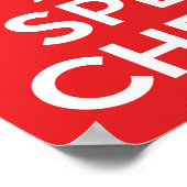 Clam und Spel-Karo behalten Poster (Ecke)