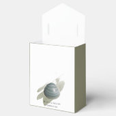 Clam Watercolor Stroke Wedding Geschenkschachtel (Geöffnet)