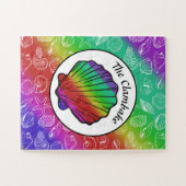 Clambake Rainbow Clam Shellfish Muster 11" x 14" Puzzle (Horizontal)
