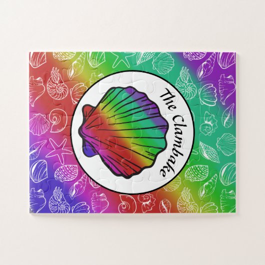 Clambake Rainbow Clam Shellfish Muster 11" x 14" Puzzle (Horizontal)
