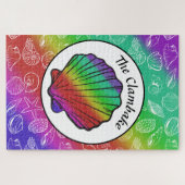Clambake Rainbow Clam Shellfish Muster 20" x 30" Puzzle (Horizontal)