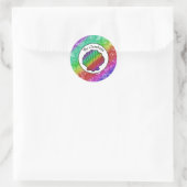 Clambake Rainbow Clam Shellfish Muster Runder Aufkleber (Tasche)