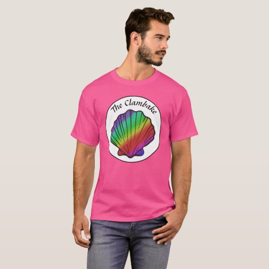 Clambake Rainbow Clam Unisex T-Shirt (Vorne ganz)