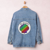 Clambake Rainbow Personalisiert Name Frauen Jeansjacke (Hangar)