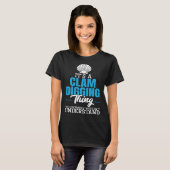 Clamming Sea Shell Collecting Clam Digging Razor C T-Shirt (Vorne ganz)