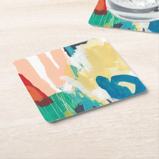 Clamor I Rechteckiger Pappuntersetzer (angewinkelt)