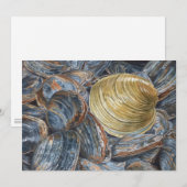 Clams and Quahog Art Postcard Einladung (Vorne/Hinten)