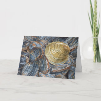 Clams and Quahog Greeting Card Dankeskarte