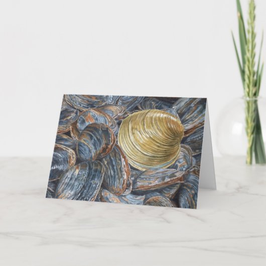 Clams and Quahog Greeting Card Dankeskarte (Vorderseite)