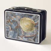 Clams and Quahog Shell Metall Brotdose (Rückseite)