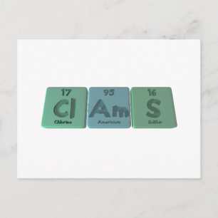 Clams-Cl-Am-S-Chlor-Americium-Sulfur.png Postkarte
