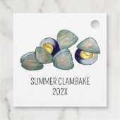 Clams Clambake Rhode Island New England Meeresfrüc Geschenkanhänger (Rückseite)