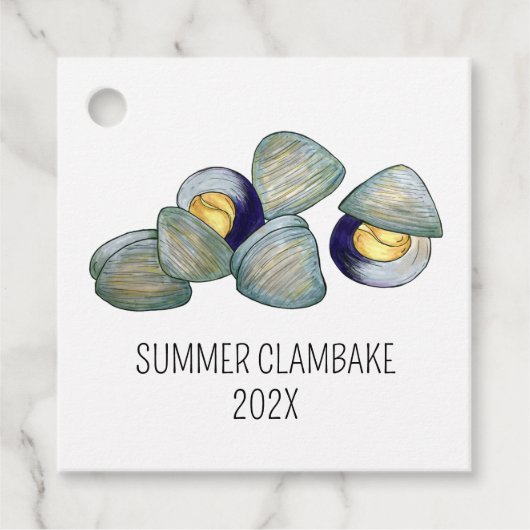 Clams Clambake Rhode Island New England Meeresfrüc Geschenkanhänger (Vorderseite)