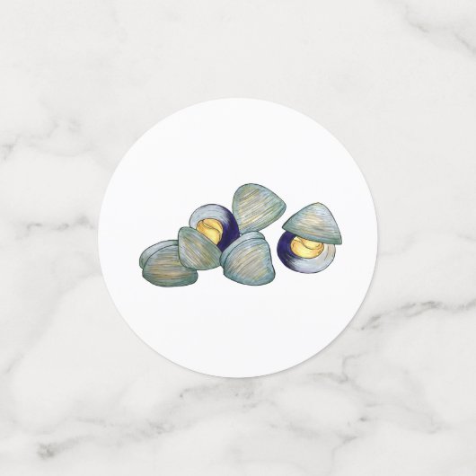 Clams Clambake Rhode Island New England Meeresfrüc Konfetti (Klein Vorderseite)