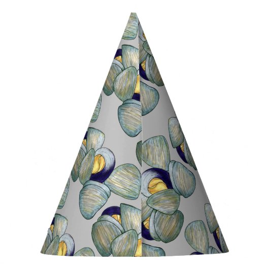 Clams Clambake Rhode Island New England Meeresfrüc Partyhütchen (Rückseite)