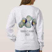 Clams Clambake Rhode Island New England Meeresfrüc Sweatshirt (Rückseite)