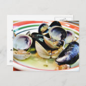 Clams Muscles Shellfish Food Postkarte (Vorne/Hinten)
