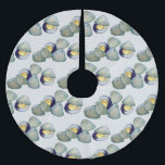Clams Seafood Clambake Beach Ocean Clam Gravur Polyester Weihnachtsbaumdecke<br><div class="desc">Persönlich für eine lustige Feriendekoration! Der Baumrock zeigt eine originale Marker-Abbildung von Muscheln aus Lehm. Dieses Design ist auch auf anderen Produkten erhältlich. Sehen Sie nicht,  wonach Sie suchen? Brauchen Sie Hilfe bei der Anpassung? Kontaktieren Sie Rebecca,  um etwas für Sie entworfen zu haben.</div>