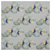 Clams Seafood Clambake Beach Ocean Clam Gravur Stoff (Muster)