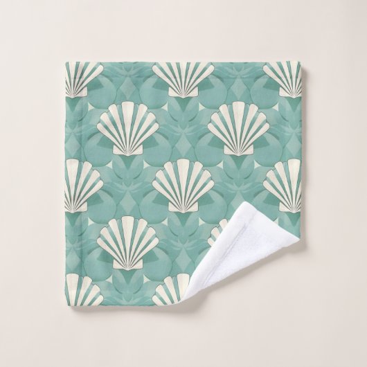 Clamshells Badetücher Set (Waschlappen)