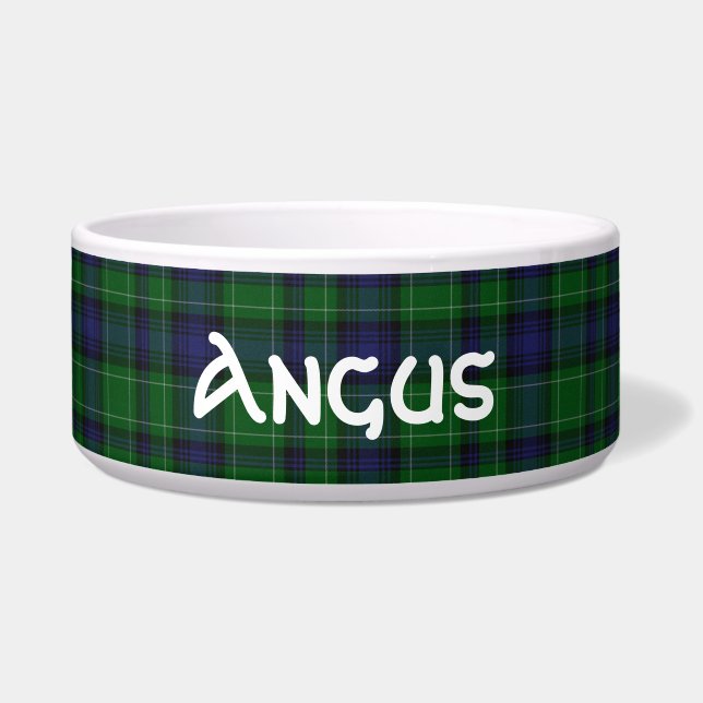 Clan Abercrombie Custom Tartan Karierte Haustiersc Napf (Vorderseite)