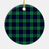 Clan Abercrombie Jagd Tartan Keramik Ornament (Hinten)