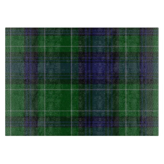Clan Abercrombie Kariert Glass Cutting Board Schneidebrett (Vorderseite)